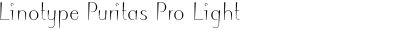 Linotype Puritas Pro Light